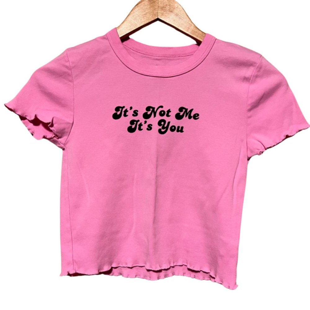 Women's Pink PacSun crop tee, X-small